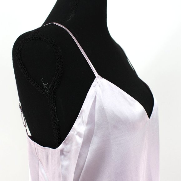 L'AGENCE Jane Silk V-Neck Orchid Hush Lavender Camisole Tank Top X-Small NEW - Picture 2 of 7